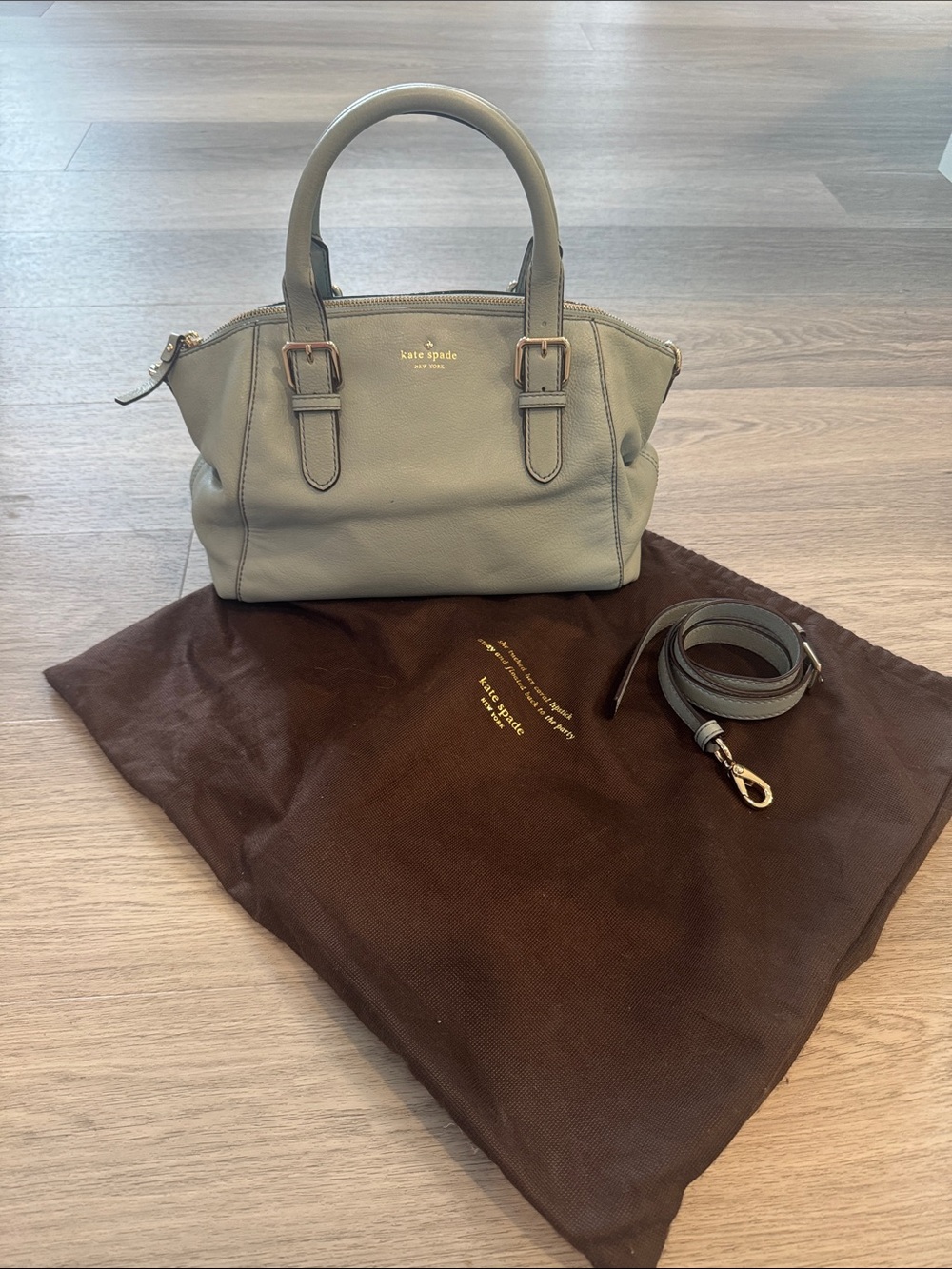 Kate Spade Satchel handbag w/strap & dust bag